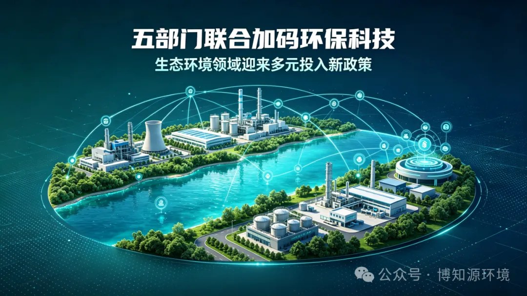 五部门联合 “加码” 环保科技｜生态环境领域迎来重磅 “钱袋子” 政策